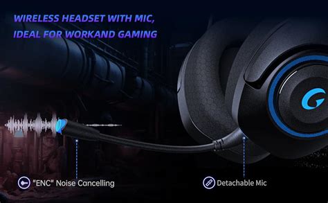 Amazon KAPEYDESI Wireless Gaming Headset With 2 4GHz Wireless And