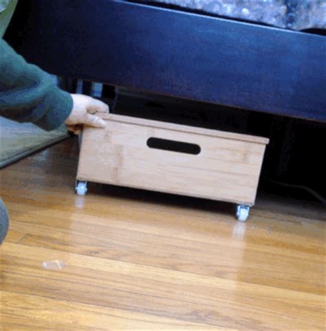 Under bed storage: DIY underbed drawers