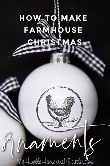 How To Easily Make Farmhouse Christmas Ornaments My Humble Home And