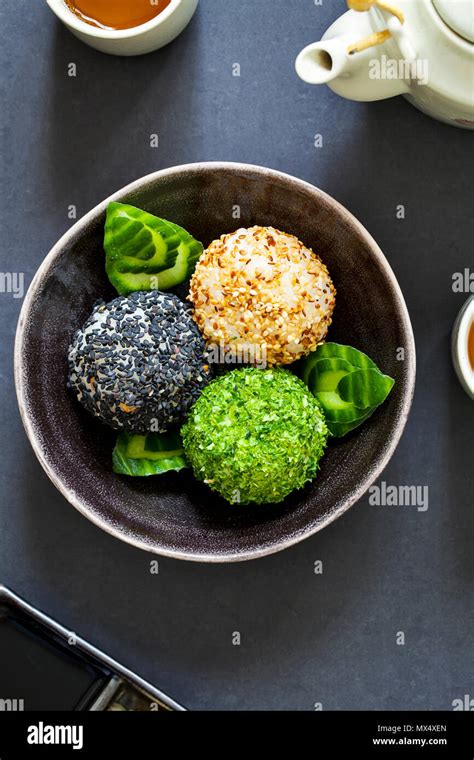 Japanese Onigiri Sushi Rice Balls Stock Photo Alamy