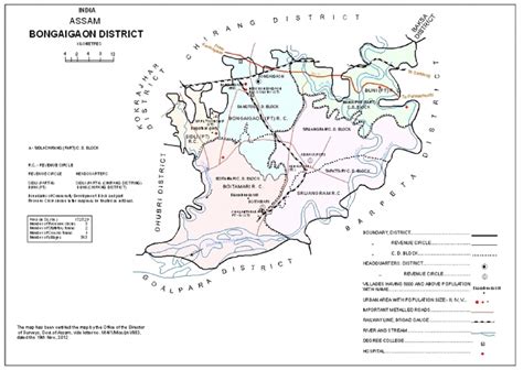 Bongaigaon District Map | Bongaigaon District | Government Of Assam, India