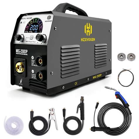 HZXVOGEN 4 IN 1 MIG ARC TIG Welder Gas Gasless 2T 4T 220V IGBT MIG