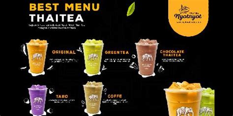 Daftar Harga Menu Delivery Thai Tea Nyot Nyot Mamacha Korean Street