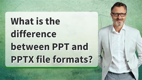 What Is The Difference Between Ppt And Pptx File Formats Youtube