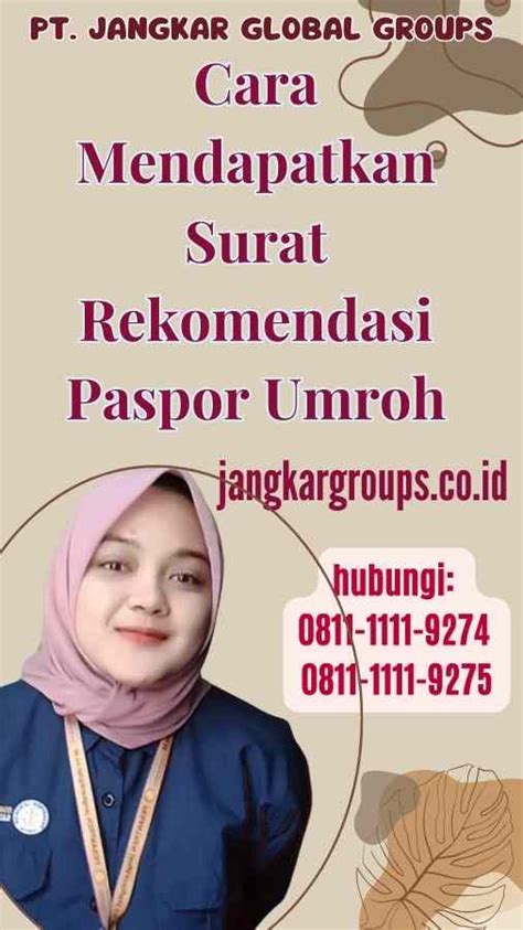 Surat Rekomendasi Paspor Umroh Jangkar Global Groups