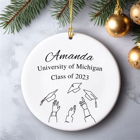 Personalized Graduation Ornament College Ornament Graduation Etsy