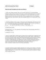 AMS 311 Practice Test 3 Part 2 Docx AMS 311 Practice Test 3 Part 2 F