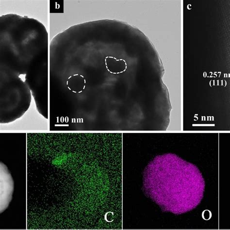 A B TEM Images C HRTEM Image D HADDF STEM And EDS Element Mapping