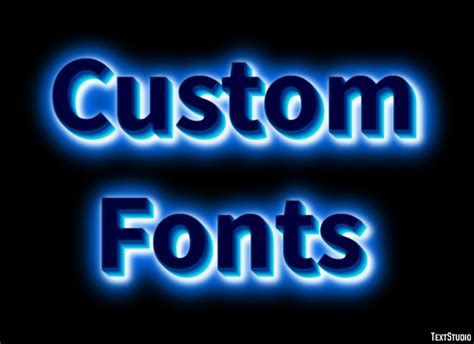 Custom Fonts Text Effect And Logo Design Font