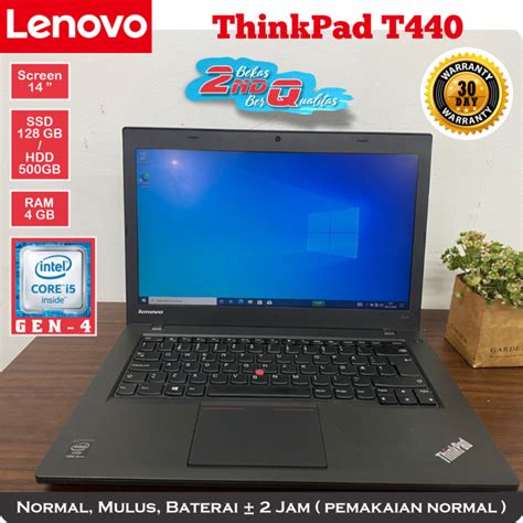 Ex Laptop Notebook Lenovo Thinkpad T Intel Core I Gen Memori Gb