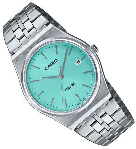 Klasyczny Zegarek Casio Mtp B D A V Na Bransolecie Datownik Tiffany