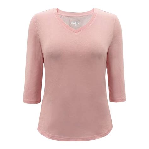 Playera George Para Mujer Cuello V Palo De Rosa Talla EG Walmart