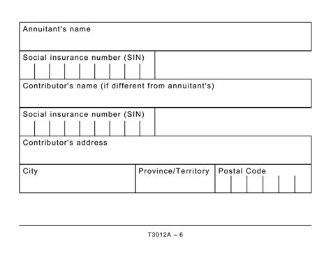 Form T3012a Fill Out Sign Online And Download Printable Pdf Canada