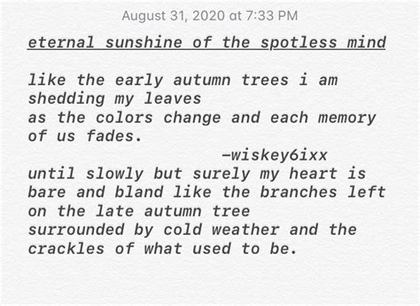 Eternal Sunshine Of The Spotless Mind Poem Cuploxa