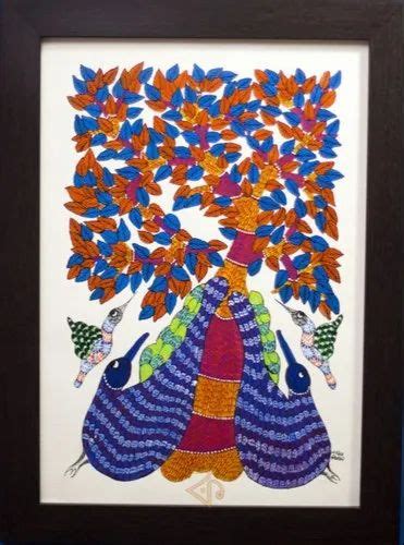 Gond Tribal Art Paintings at best price in Kalol by Ananta Artifacts | ID: 21575392512