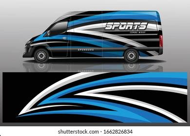 Van Car Decal Wrap Design Vector Stock Vector Royalty Free