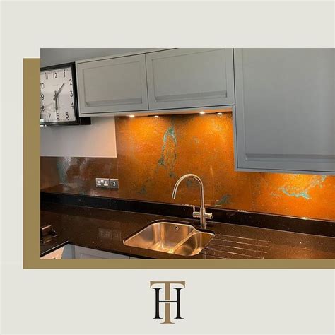 Copper Kitchen Splashbacks Range Of Finishes Halman Thompson