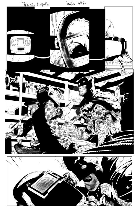 Artstation Dc Comics Batman Page Ink By Wiz Pencils By Greg Capullo