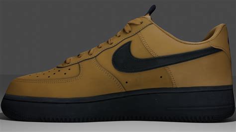 ArtStation - Nike Air Force 1 Low Wheat Black | Game Assets