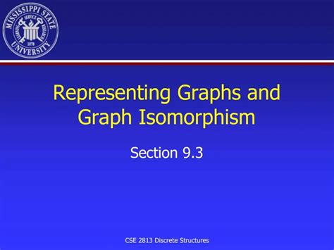 Ppt Representing Graphs And Graph Isomorphism Powerpoint Presentation