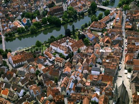 Aerial Photograph Rottenburg Am Neckar City View On Down Town With