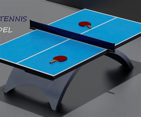 ArtStation - Table tennis 3D model | Game Assets