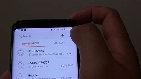 Samsung Galaxy S8 How To Enable Disable Text Message Notification Youtube