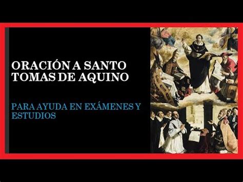 oración a santo tomás de aquino para aprobar un examen