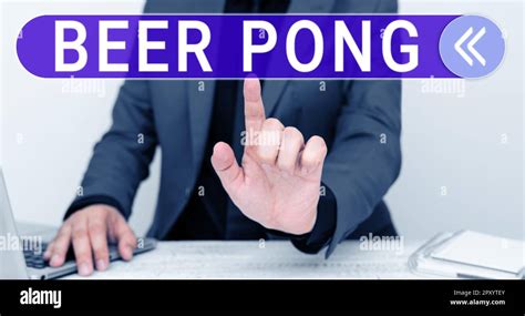 Texto Que Muestra Inspiraci N Beer Pong Palabra Escrita En Un Juego