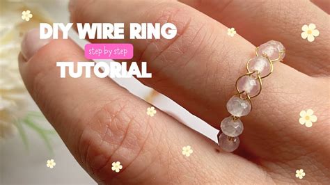 🌼diy Wrapped Wire Ring Tutorial How To Make Easy Braided Wire Ring Wire Wrapping For Beginners