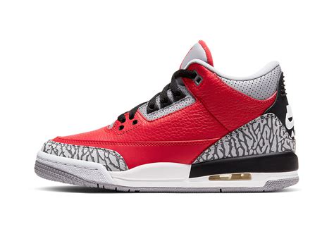 The Air Jordan 3 Retro Se Red Cement” Is Arriving In Full Kids Sizes