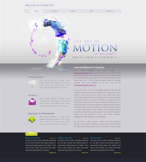 Motion Website Template | Free Website Templates