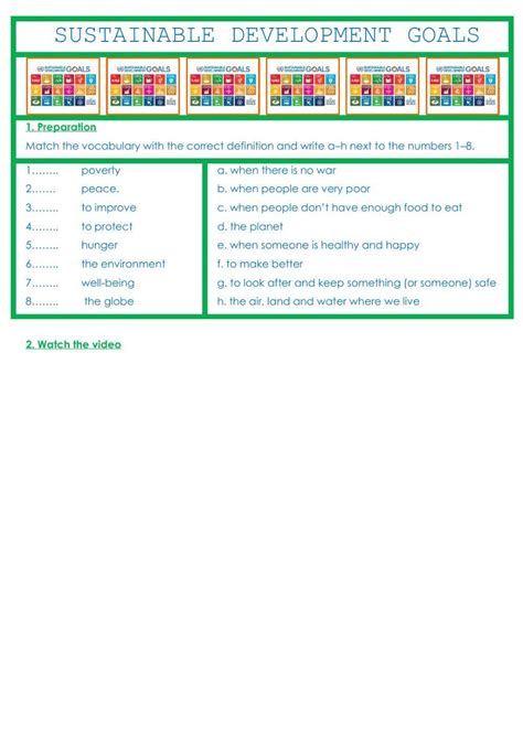 Sdg Worksheet Live Worksheets