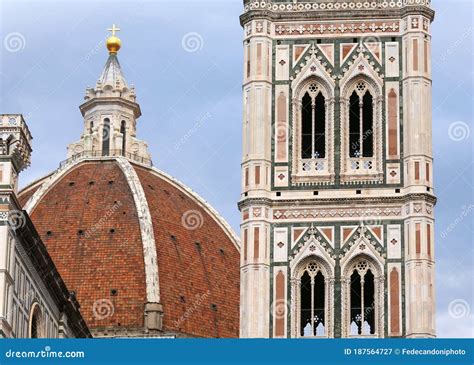 Dome of the Florence Cathedral and the Bell Tower of the Famous Stock Image - Image of firenze ...