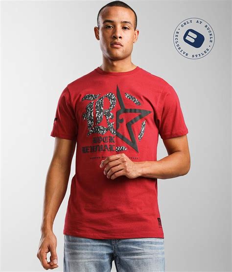 Rock Revival Josh T Shirt Mens T Shirts In Red Buckle