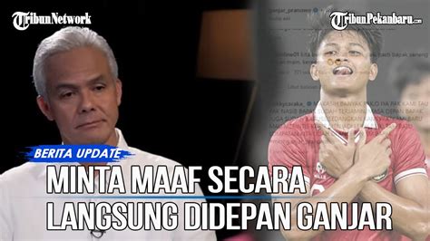 Momen Hokky Caraka Bertemu Langsung Ganjar Pranowo Minta Maaf Usai