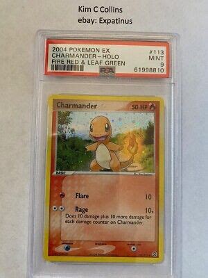 Pokemon Fire Red Leaf Green Frlg Charmander Holo Psa Mint