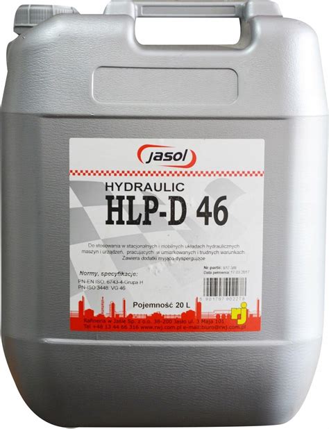 Jasol Olej Hydrauliczny Hlp D 46 20L Opinie I Ceny Na Ceneo Pl