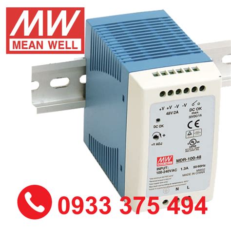 MDR 100 24 Nguồn Meanwell MDR 100 24 96W 24V 4A Nhà phân phối