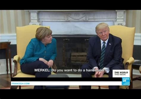 Trump ‘Snubbing’ Angela Merkel’s Handshake Irks German Media