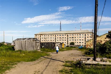 Teriberka Murmansk Russia 1 30 Of March 2018 Arctic Russian North