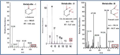 Gcems Spectral Data Of Metabolites Formed After Degradation Of Phenol Download Scientific Diagram