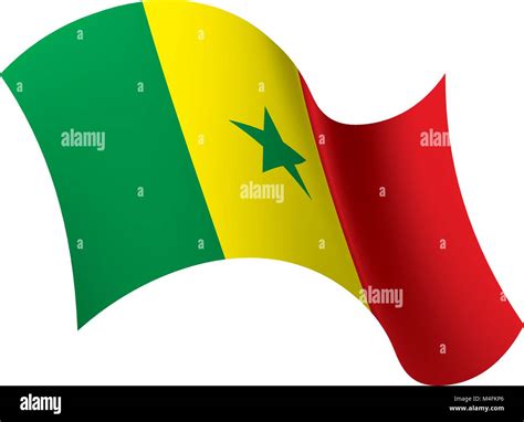 Senegal Flag Vector Illustration Stock Vector Image And Art Alamy