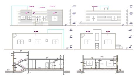 1800 Square Feet House Building Design Dwg File Cadbull