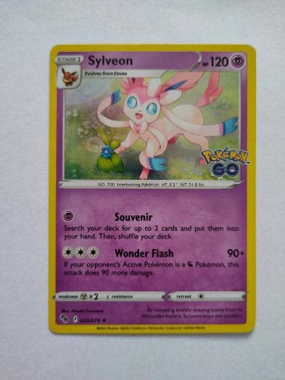 Pokémon karta Holo Sylveon PGO 035 Pokémon GO Aukro