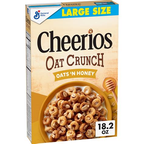 Buy Cheerios Oat Crunch Oats And Honey Oat Breakfast Cereal Large Size