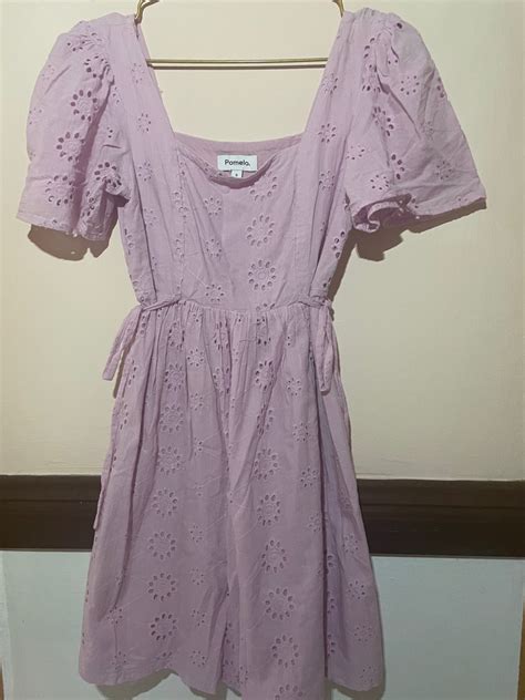 Pomelo Purple Eyelet Dress Women S Fashion Dresses Sets Dresses On