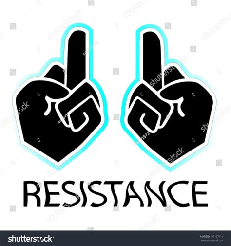 Symbol Resistance Vector Illustration Stock Vector (Royalty Free ...