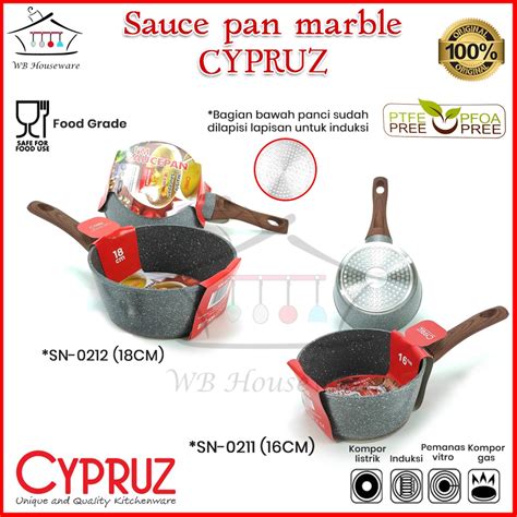 Jual Panci Penggorengan Marble Induksi Cm Sauce Pan Cypruz Sn