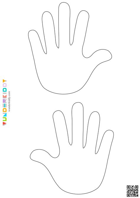 Printable Left And Right Hand Blank Template For Crafts